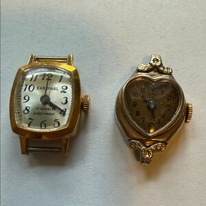 Vintage Gold Watch faces